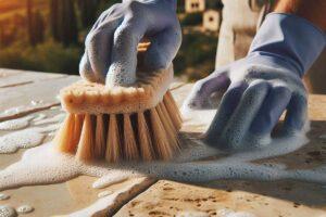 تمیزکاری-سنگ-تراورتن